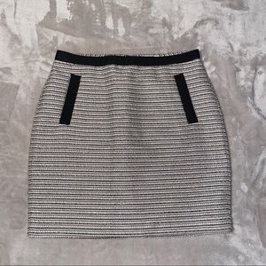 Silver Mid-Length Skirt